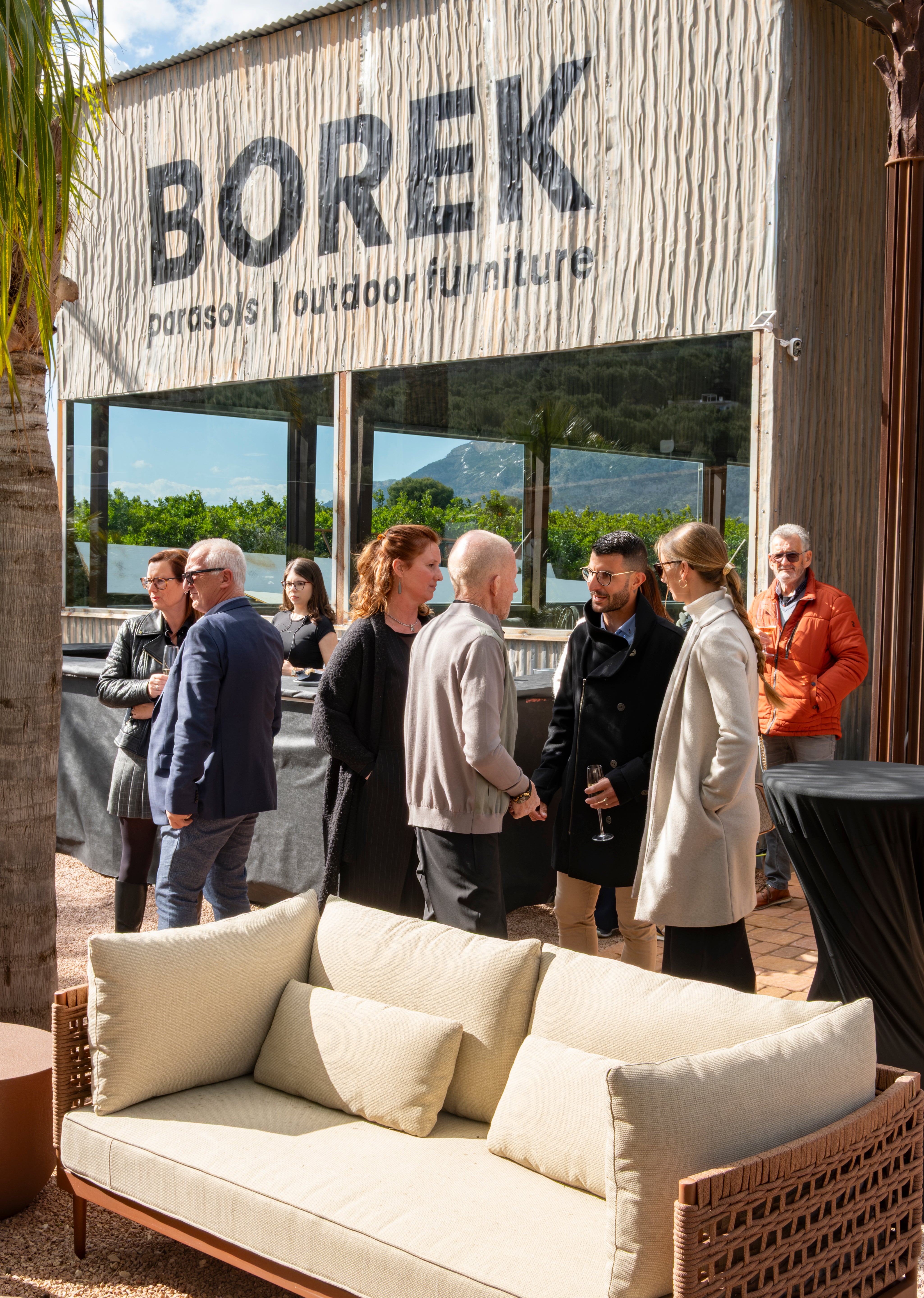 Guests celebrating the opening of La Fábrica by Borek.